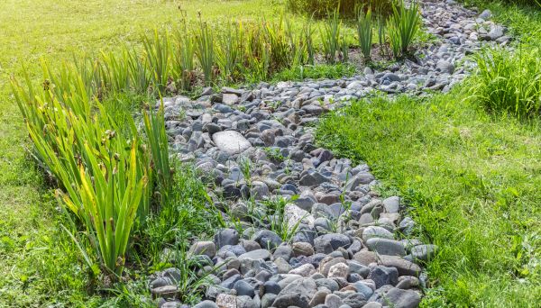 River Rock Garden Installation in Wentzville
