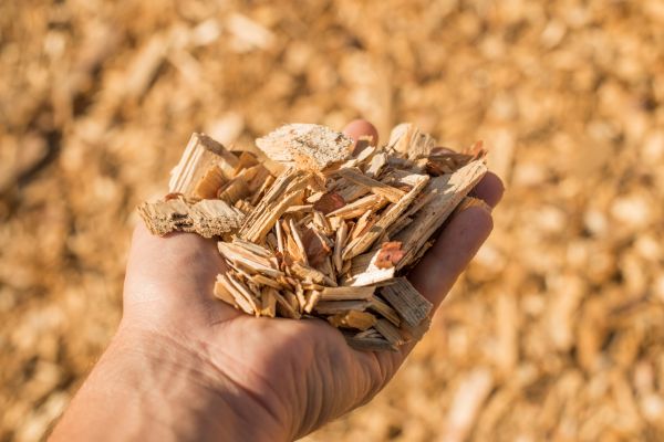 Wood Chips Spreading in Wentzville